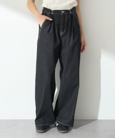 earth music&ecology タックホックデニムパンツ