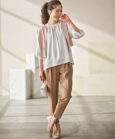 組曲 L 【6色展開・UVケア】クルーネックモダンカーディガン