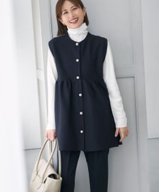 自由区 L 【洗える】シルクウールリブタートルネック ニット