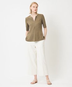 BEIGE， LAUREL / ワイドクロップドパンツ