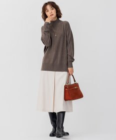 23区 CARIAGGIウールカシミヤ ハイネック ニット