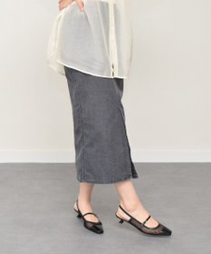 INTER-CHAUSSURES 【FABIO RUSCONI】ワンストラップネットバックバンドパンプス