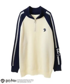 Green Parks ハリー・ポッター／ライン入りハーフジップニット