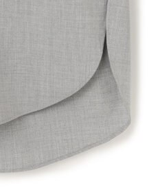 UNFILO ウールライク バンドカラーシャツ