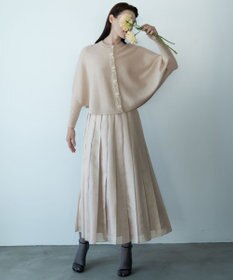 自由区 【Exclusive】シャイニープリーツ スカート