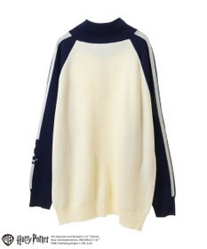 Green Parks ハリー・ポッター／ライン入りハーフジップニット