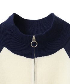 Green Parks ハリー・ポッター／ライン入りハーフジップニット