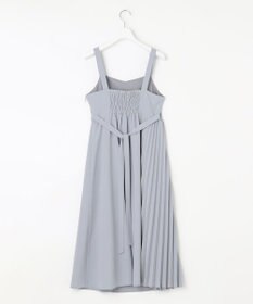 Feroux 【洗える】プリーツコンビ ジャンパースカート