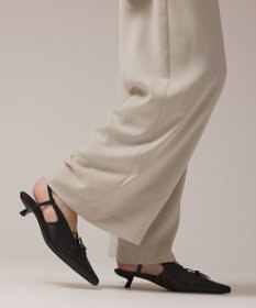 GRACE CONTINENTAL サテンワイドパンツ