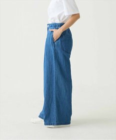 caqu FS linen relax pants コットンリネンリラックスワイドデニム