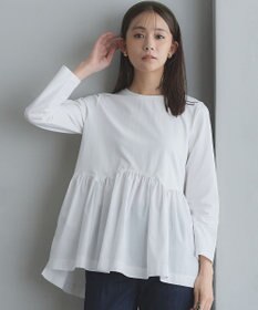 組曲 ペプラムレイヤード 長袖Tシャツ