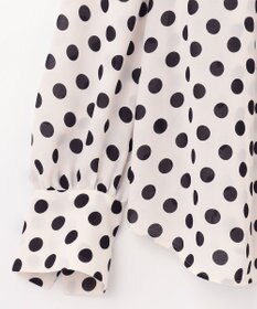 GRACE CONTINENTAL ドットプリントボウタイブラウス