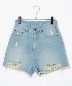 WEGO ダメージデニムショートパンツ