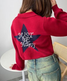 WEGO WZIPスターモチーフニット