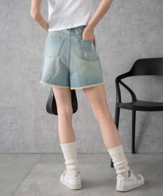 WEGO ダメージデニムショートパンツ