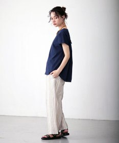 J.PRESS YORK STREET 【WOMEN】コットンリネン　ワイドパンツ