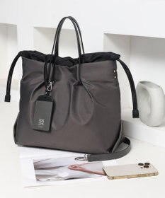 style code 【PADMA/パドマ】カードケース付　ナイロン巾着トートバッグ