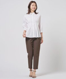 J.PRESS LADIES L 麻シェルドライ テーパード パンツ