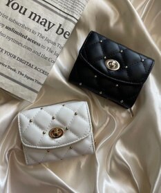 WEGO スタッズキルティングウォレット