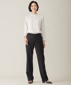 J.PRESS LADIES S 【セットアップ対応】BAHARIYE SOLID ストレート パンツ