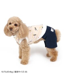 PET PARADISE リサとガスパール パンツ つなぎ 【小型犬】 青ポケット