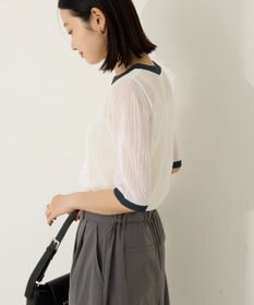 AMERICAN HOLIC メッシュニットリンガーＴシャツ