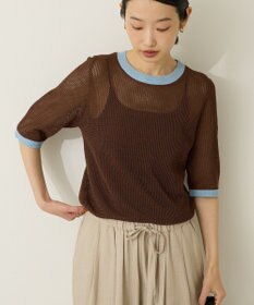 AMERICAN HOLIC メッシュニットリンガーＴシャツ