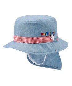 MIKI HOUSE HOT BISCUITS 【44-54cm】 ダンガリー素材 クロッシェ(帽子)