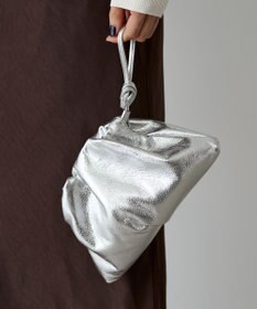 russet レザー巾着ミニショルダーバッグ(CE-1637)