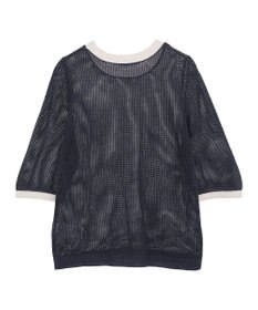 AMERICAN HOLIC メッシュニットリンガーＴシャツ