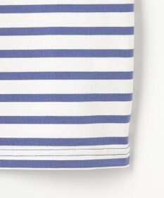 組曲 KIDS 【90-100㎝】フラワー刺繍ボーダー Tシャツ