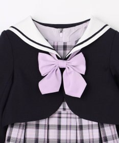 ANY KIDS 【2点セット】セーラージャケット+チェックワンピース