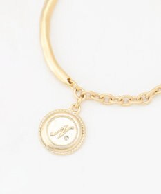 J.PRESS LADIES 【WEB限定・リバーシブル】 イニシャルコイン ブレスレット