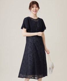 ANY SIS 【Lily Calin】ナローフレアレース ドレス