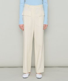 JOSEPH 【洗える】オーガニックツイル　ワイドトラウザーズ