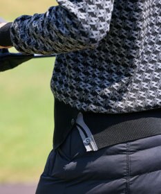 ZERO HALLIBURTON 【セットアップ可能】 モノグラム柄 ハーフジップニット ZHG-W5A4b 85137