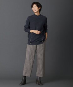 J.PRESS LADIES 【洗える】SEMI WORSTED ハイネック ニット