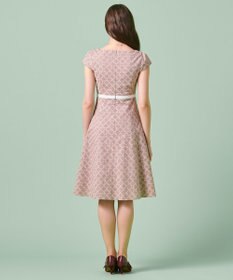 【洗える！】LACE CLOVER ドレス, ベージュ系7, 00