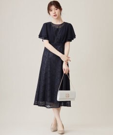 ANY SIS 【Lily Calin】ナローフレアレース ドレス