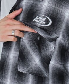 WEGO 【ユニセックス着用ITEM】グラフィックオンブレチェックシャツ（SS）