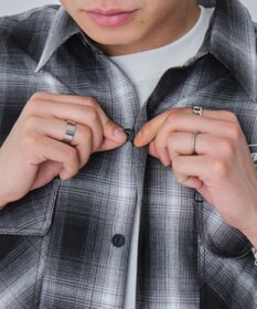 WEGO 【ユニセックス着用ITEM】グラフィックオンブレチェックシャツ（SS）