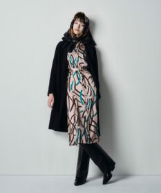 GRACE CONTINENTAL ベルトプリントシャツドレス