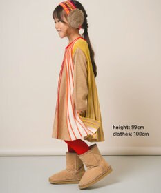 ami amie マルチカラーストライプワンピースFree Size