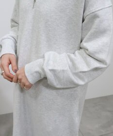 AMERICAN HOLIC ハーフＺＩＰ裏毛ワンピース