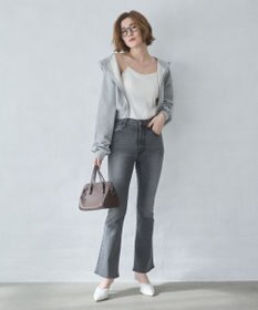 WEGO 【美脚パンツ】ストレッチフレアデニムパンツ