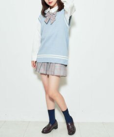WEGO 【SCHOOLITEM】ラインスクールニットベスト
