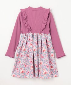 ANY KIDS 花柄ドッキングワンピース