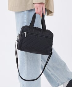 LeSportsac EVERYDAY SM SATCHEL/ラインデボスブラック