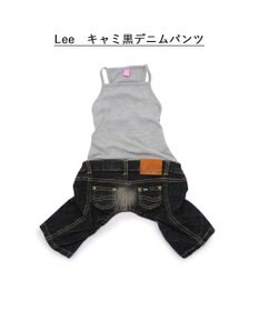 PET PARADISE Ｌｅｅ キャミソール ブラック デニム  パンツつなぎ 【小型犬】