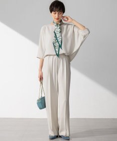 23区 【吸水速乾/UVカット/接触冷感】ストレッチジョーゼット ドルマン カットソー